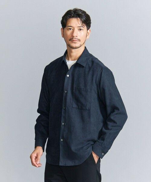 BEAUTY＆YOUTH WARDROBE SMART スエードライク シャツ