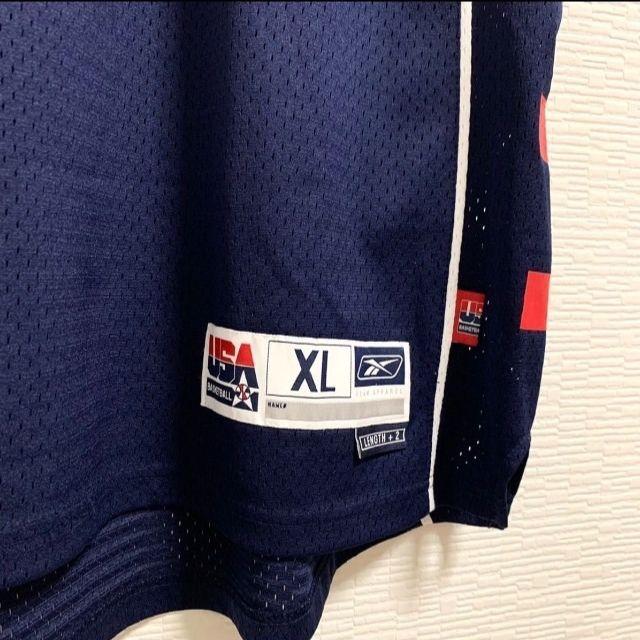 【極希少品】アイバーソン Reebok USA ユニフォーム ネイビー XL 極希少品】アイバーソン Reebok USA ユニフォーム ネイビー XL
