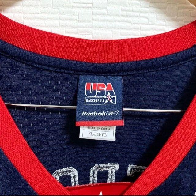 【極希少品】アイバーソン Reebok USA ユニフォーム ネイビー XL 極希少品】アイバーソン Reebok USA ユニフォーム ネイビー XL