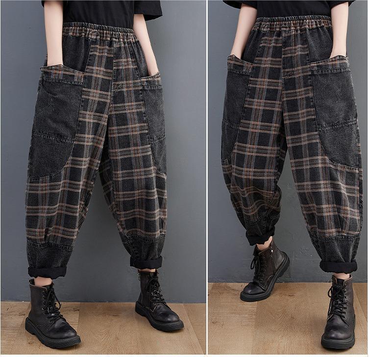 大きいサイズ レディース　デニム　パンツ　ウエストゴム　 新品