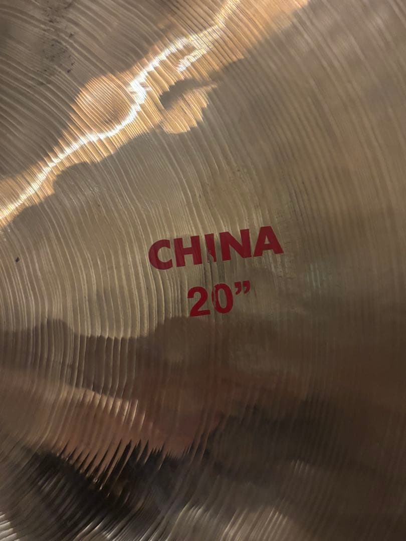 げ中 PAISTE 2002 CHINA20インチシンバルやや傷や汚れあり WWW_TRAVELLANDINDIA_COM