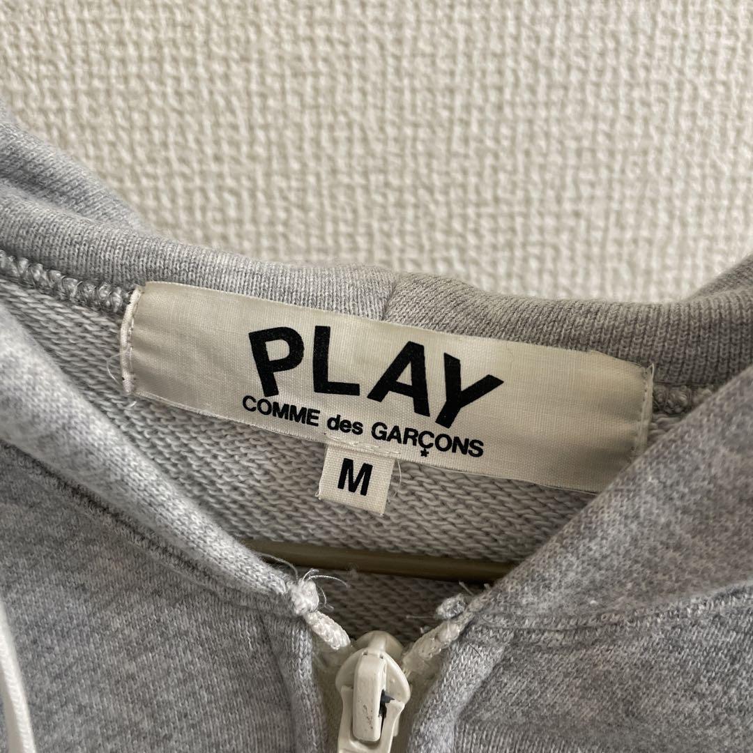 PLAY COMME des GARÇONS グレー パーカー M
