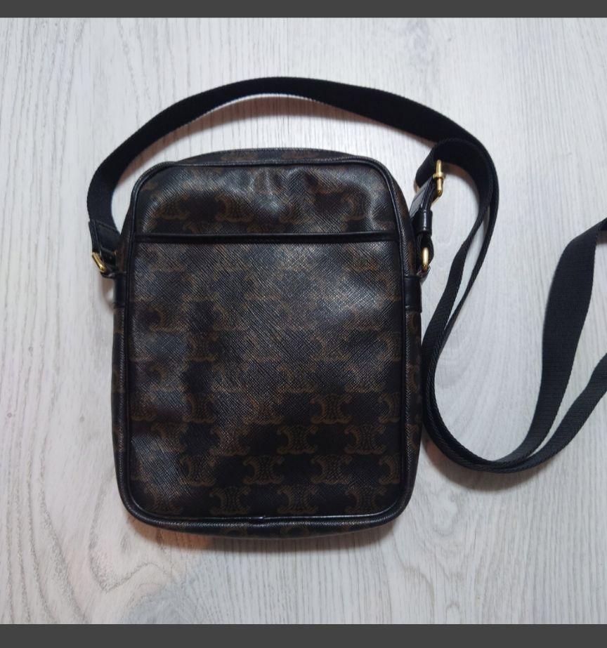 CELINE トリオンフキャンバス バーティカルメッセンジャーバッグ