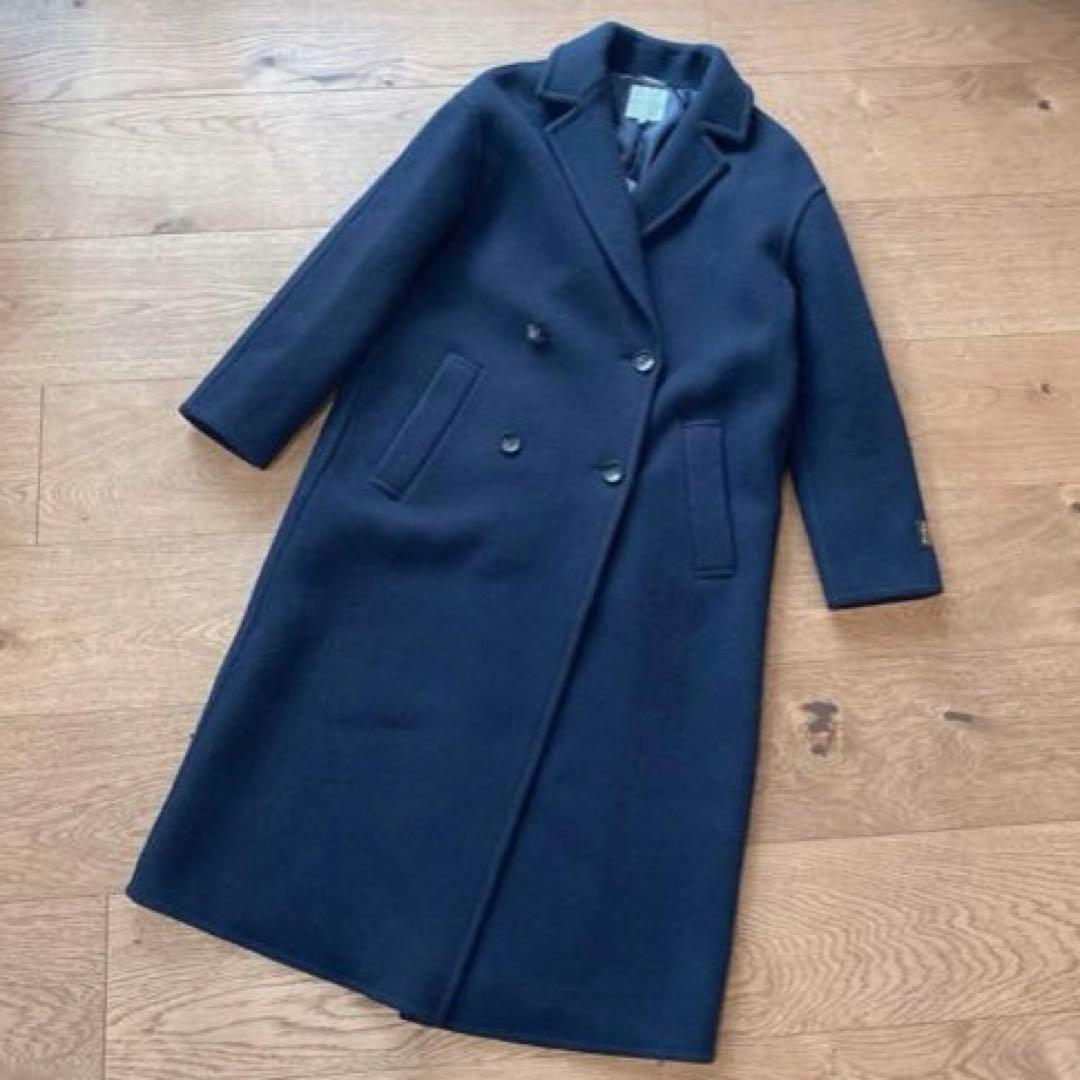 Oggi掲載 組曲 ロングコート オーバーチェスター サイズ2 ネイビーM 組曲