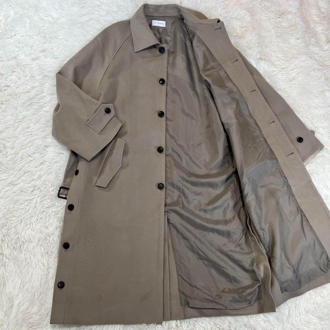 RYO TAKASHIMA ロングステンカラーコート　ウール　アイボリー　L