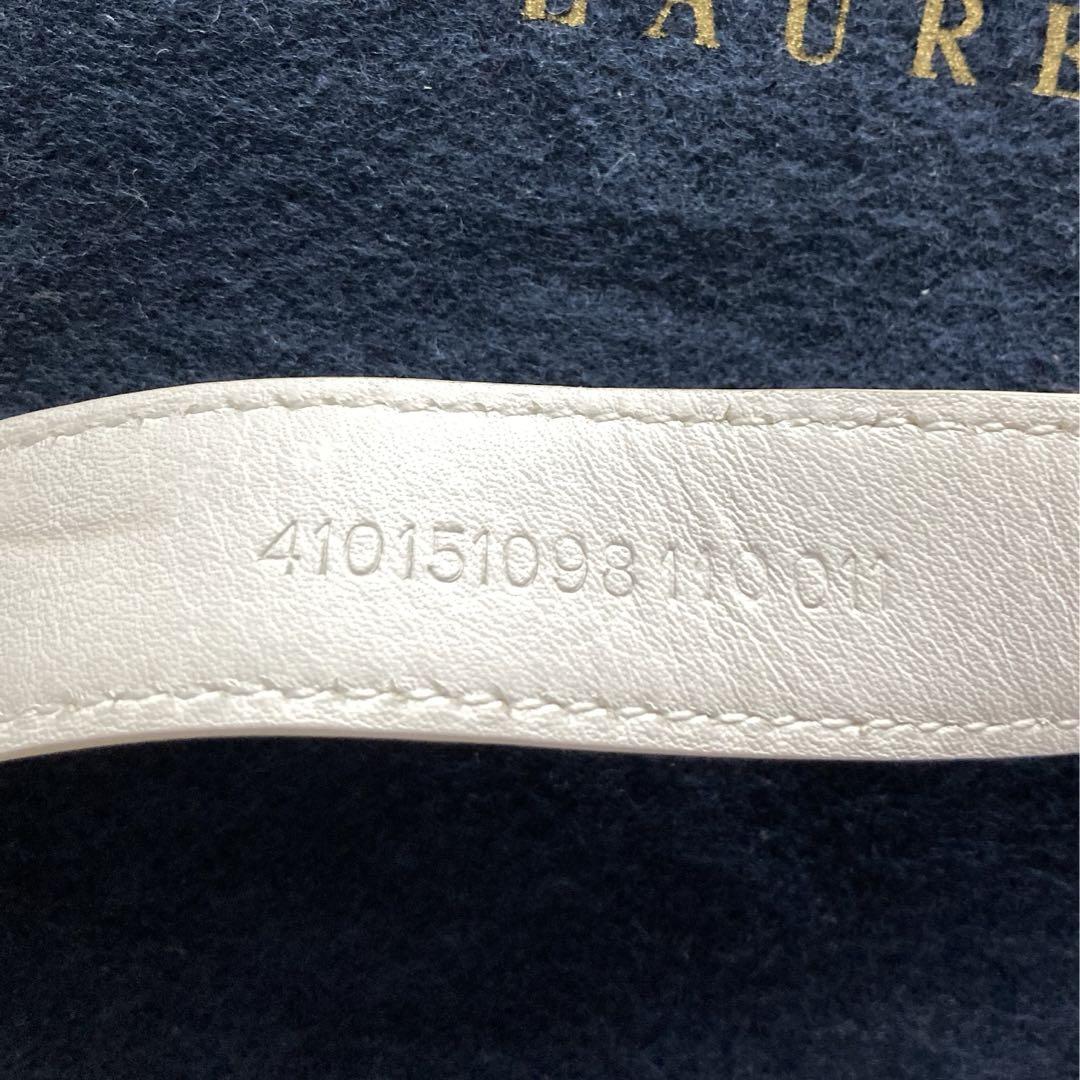 Ralph Lauren 美品 レザーベルト デザインベルト 太ベルト ホワイト