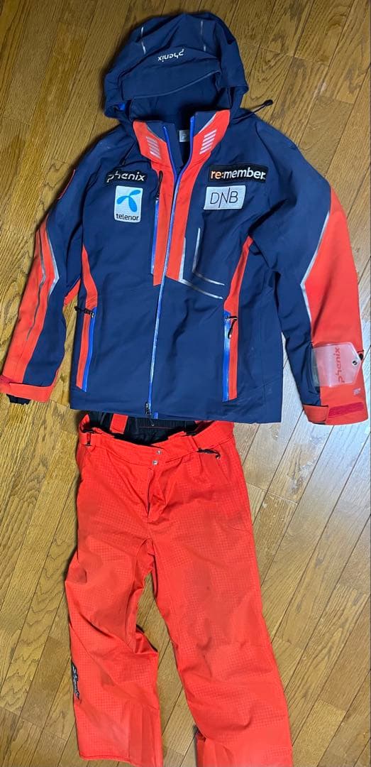 phoenix スキーウェア ネイビー/レッドオレンジ - メルカリ
