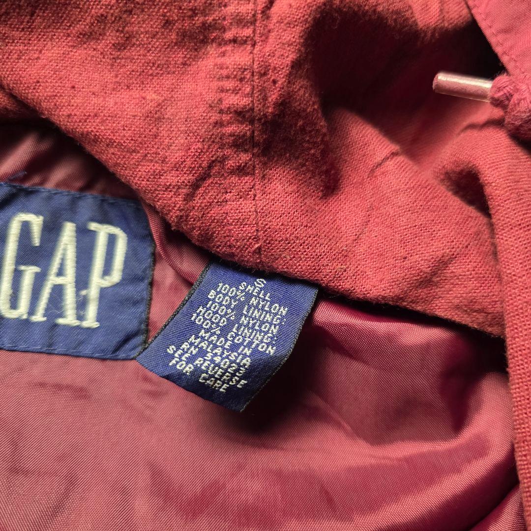 90sGAP ギャップアノラックナイロンジャケットドローコードユニセックスS