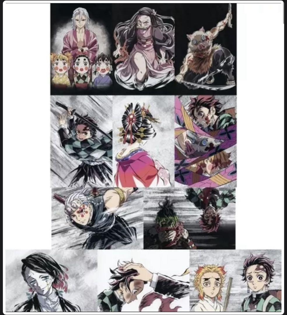 鬼滅の刃　全集中展　無限列車編・遊郭編　幕間画　ポストカードセットC 鬼滅の刃「全集中展」無限列車編・遊郭編 』キャラクターポスト
