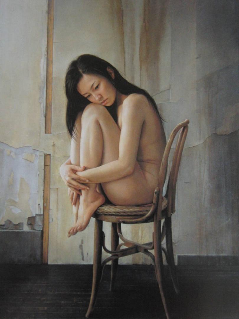 諏訪敦、【A little bit abaut her】、希少な額装用画集より