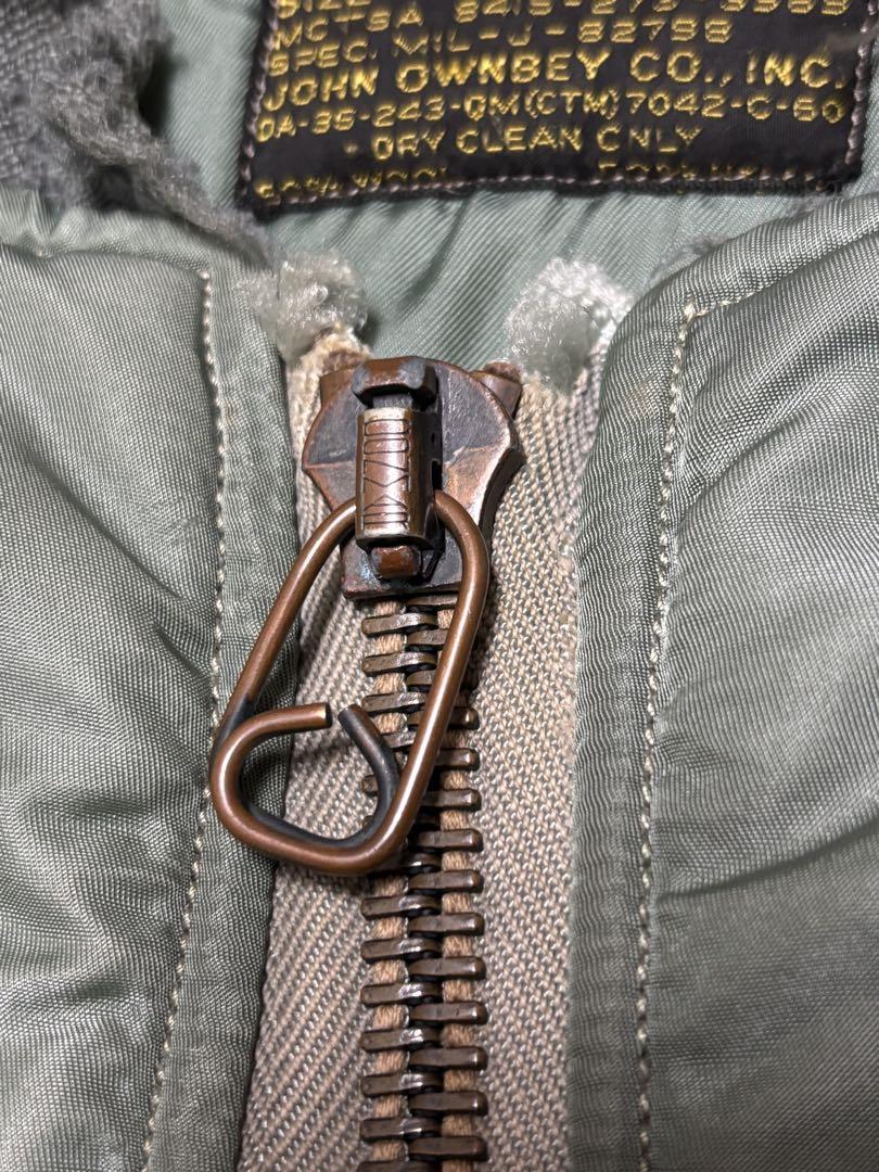 米軍実物 50s 60s MA-1 John Ownbey社製 黒タグ