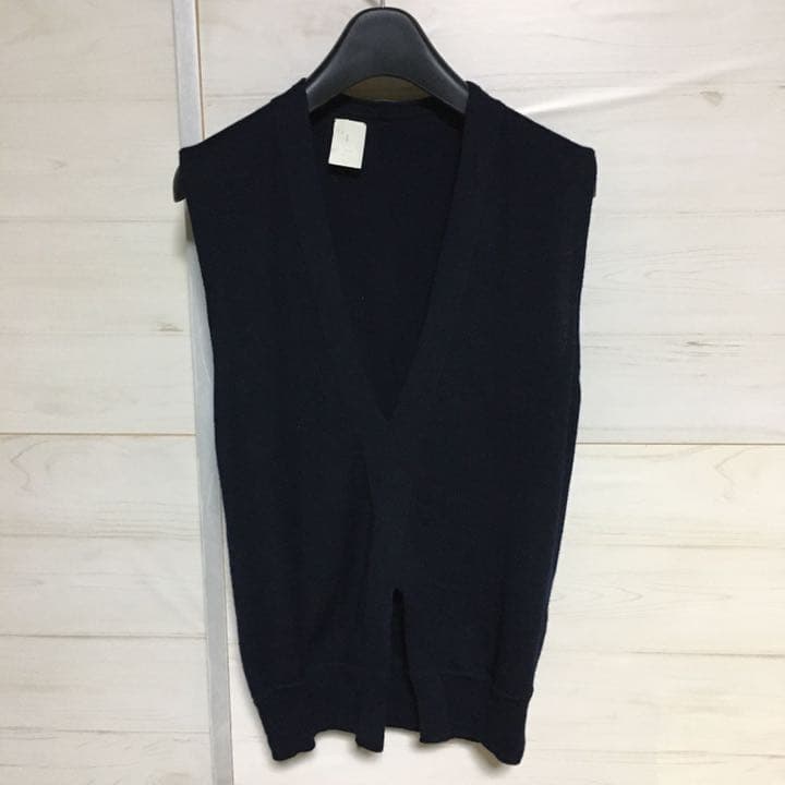 N.ハリウッド ミスターハリウッド ベスト 紺 美品 管理B1158