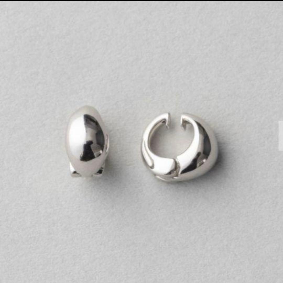 ete ハグイヤリング ドロップ　シルバー　両耳　片耳