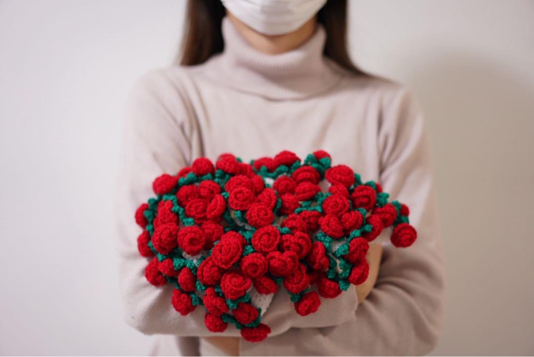花束ブランケット、バラ78輪