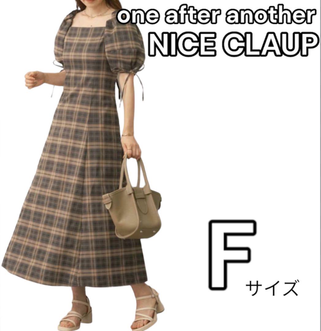 NICE CLAUP 袖ボリュームBackレースアップワンピース Amazon.co.jp: [ワンアフターアナザー ナイスクラップ] 袖