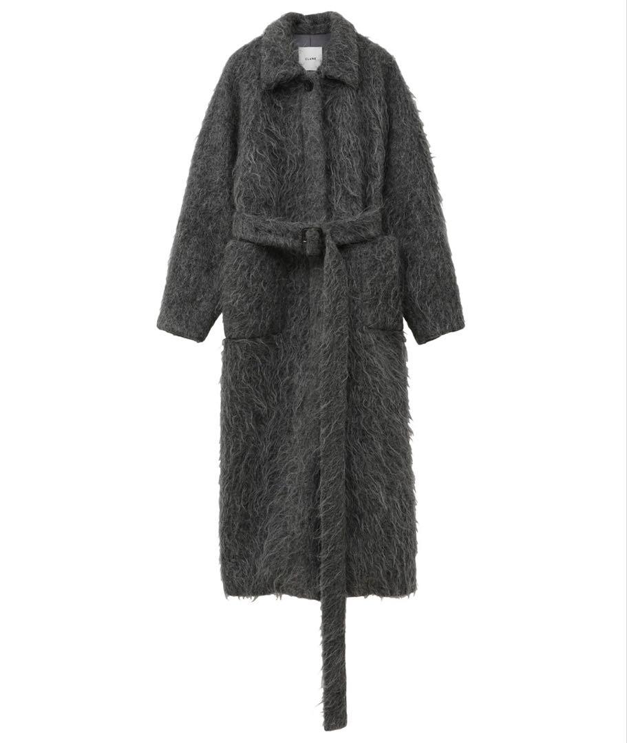 CLANE LONG SHAGGY LADY MAXI COAT