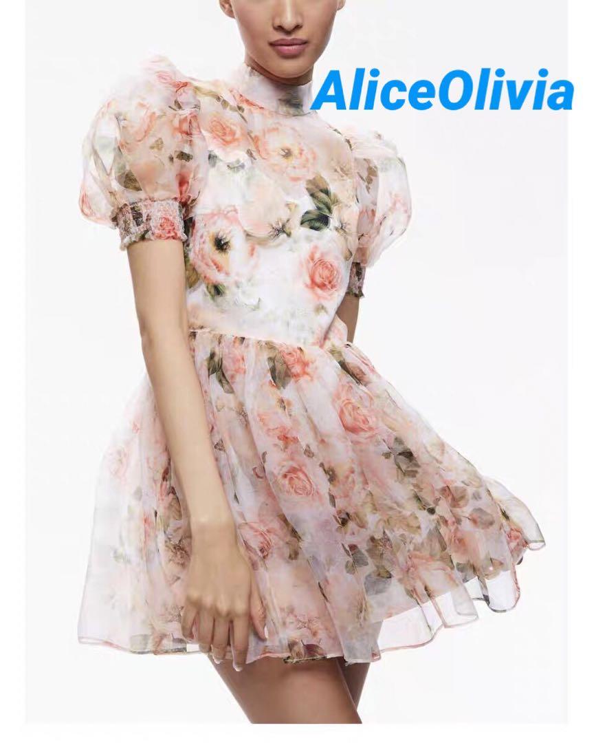 ❇️AliceOlivia正規24新作アリスオリビア花柄ワンピース ワンピース