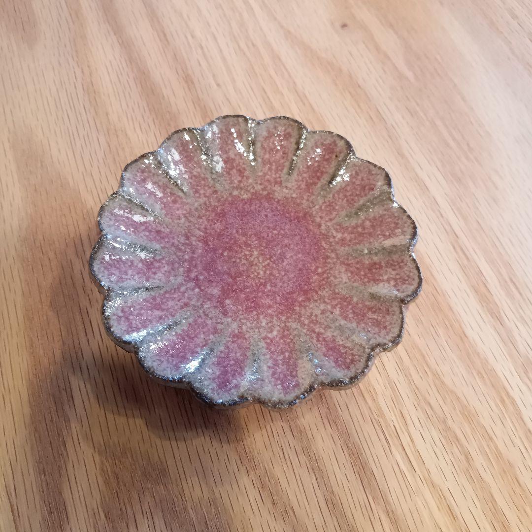 小澤基晴 輪花豆皿 3寸 6枚セット 小皿 うつわ 器 食器 作家 小澤基晴 輪花豆皿 淡黄