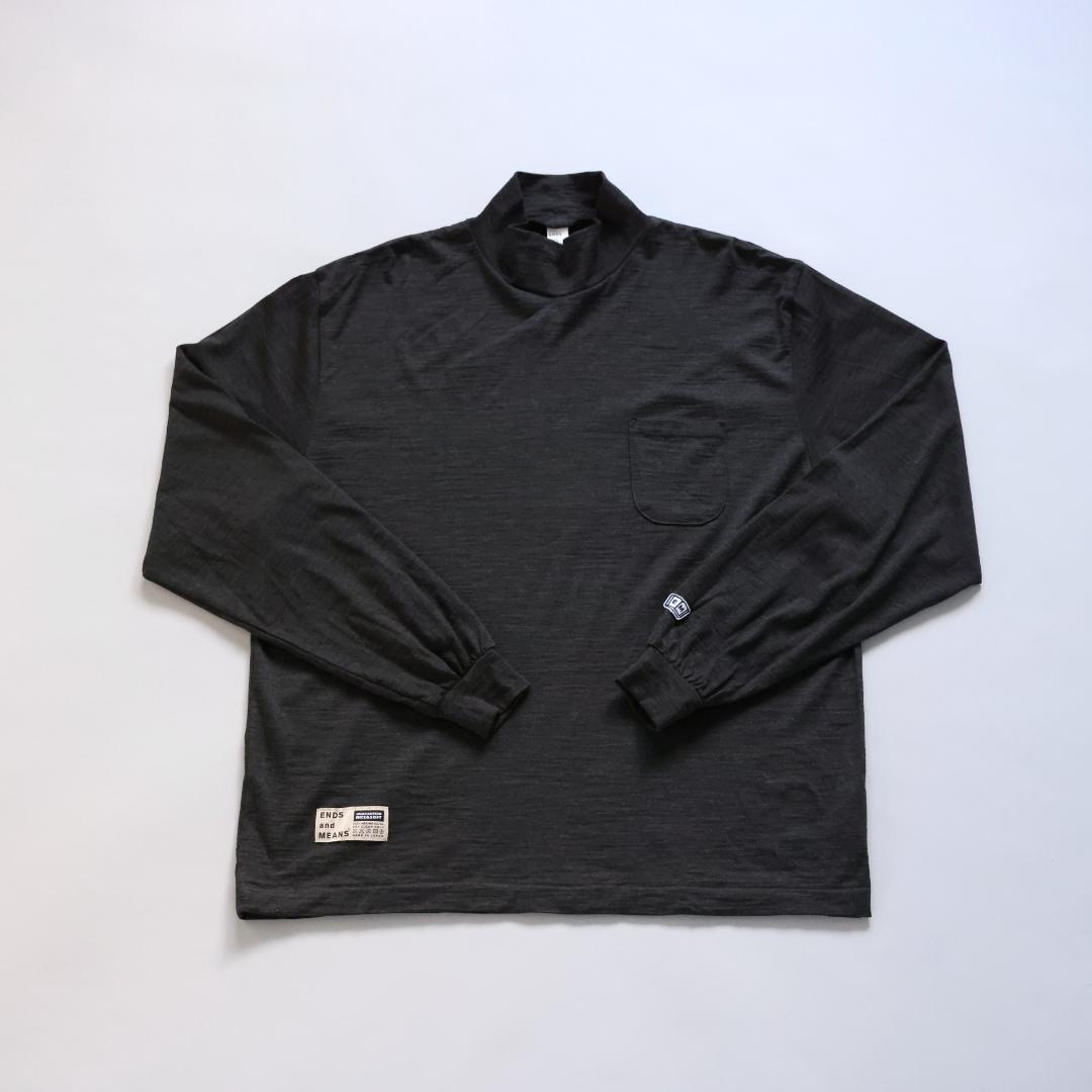 トップス ENDS and MEANS MerinoWool MockNeck Tee L