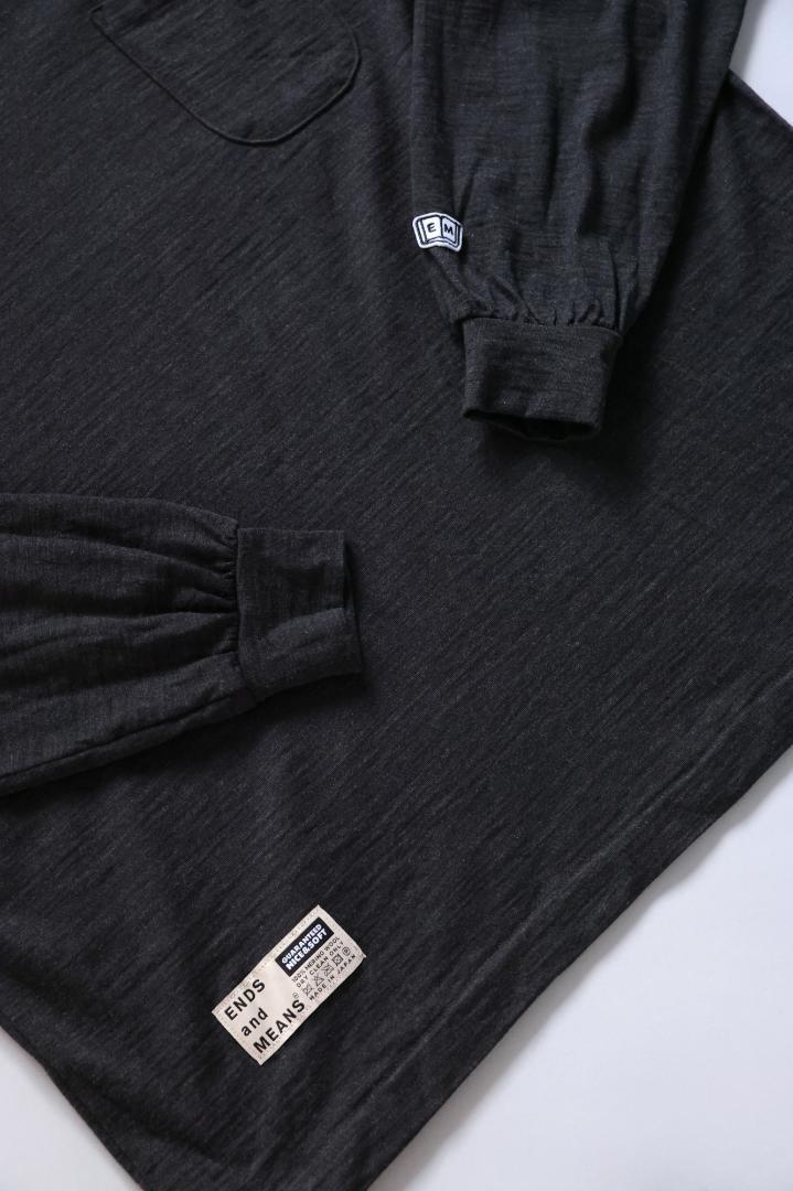トップス ENDS and MEANS MerinoWool MockNeck Tee L