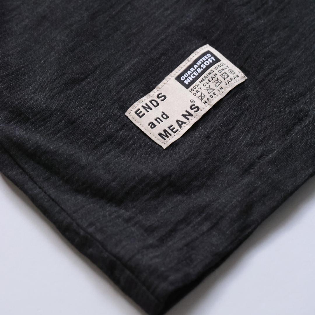 トップス ENDS and MEANS MerinoWool MockNeck Tee L