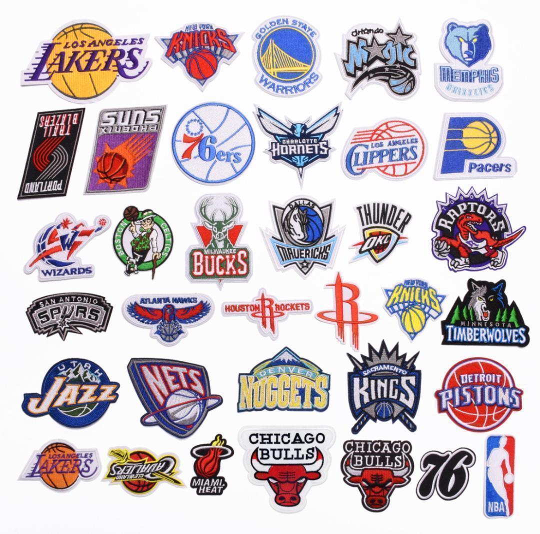 レア35枚 刺繍 NBA ロゴエンブレム バスケットボール アイロン