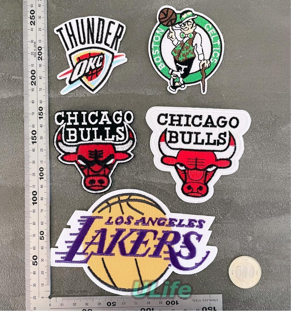 NBA■ボリュームメタルワッペン スナップバッグ■送料込 レア35枚 刺繍 NBA ロゴエンブレム バスケットボール アイロン