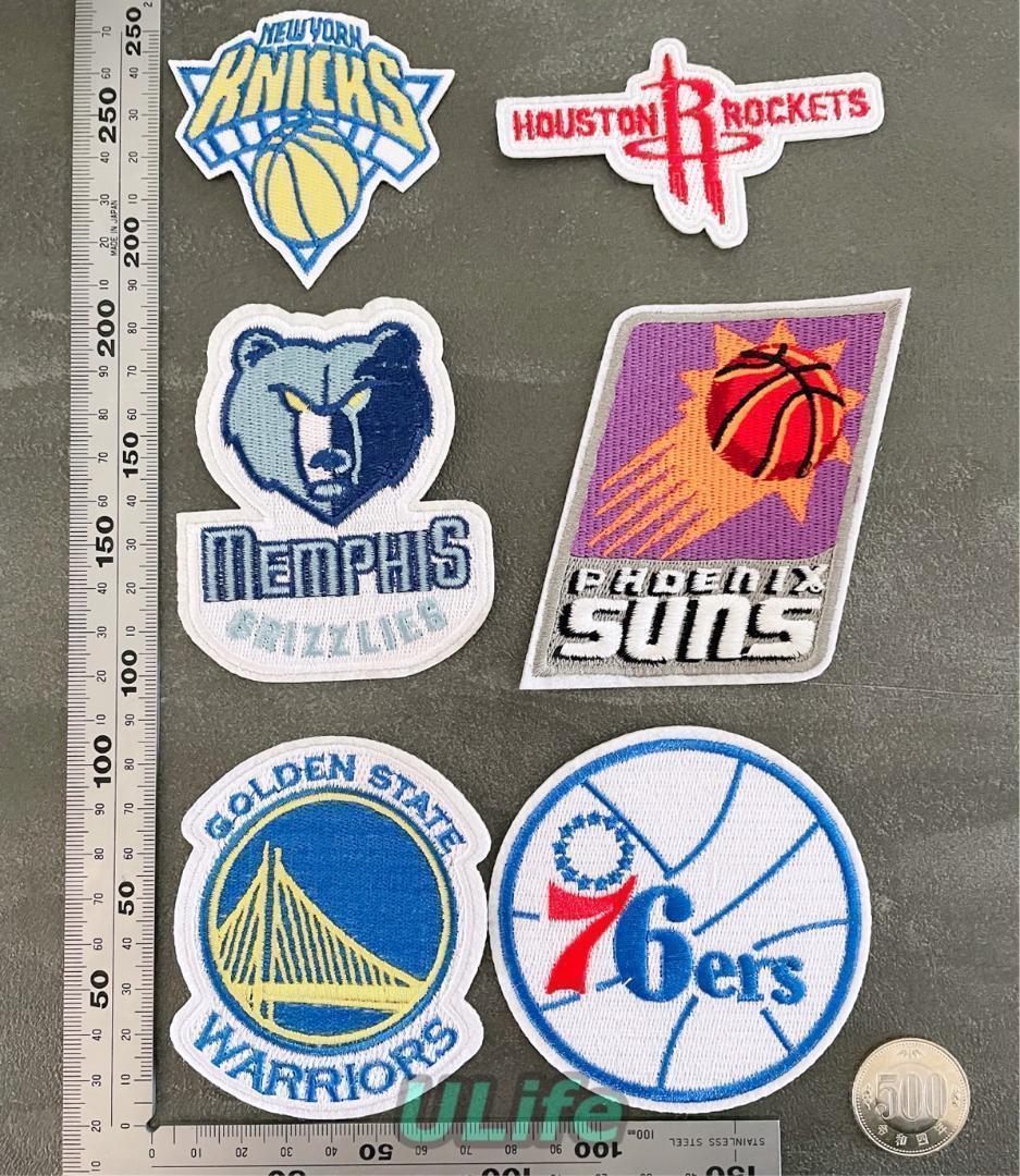 NBA■ボリュームメタルワッペン スナップバッグ■送料込 レア35枚 刺繍 NBA ロゴエンブレム バスケットボール アイロン