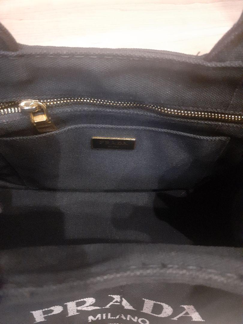 PRADA　カナパ　ブラック　Sサイズ　ショルダーつき