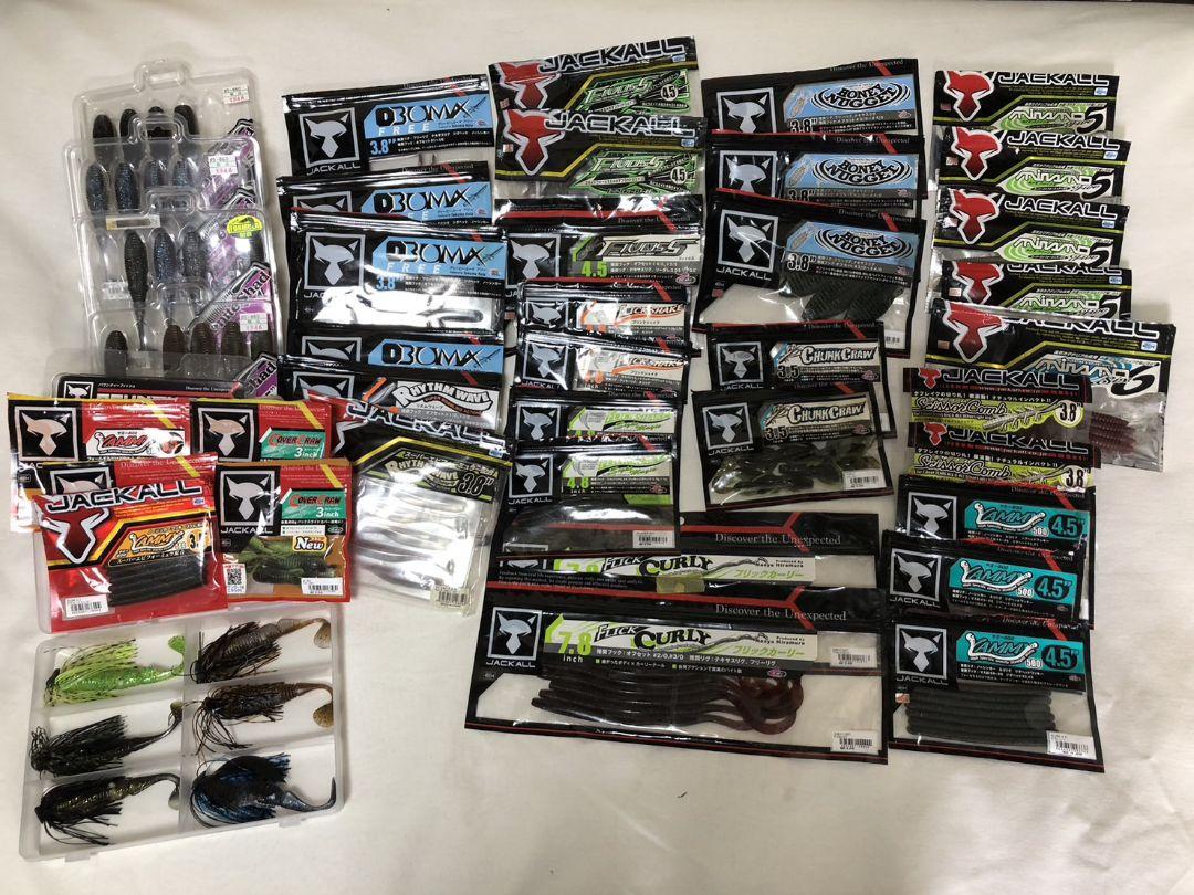 バス釣り引退 ジャッカル ワーム 40袋 DBチョッパー デットスロー