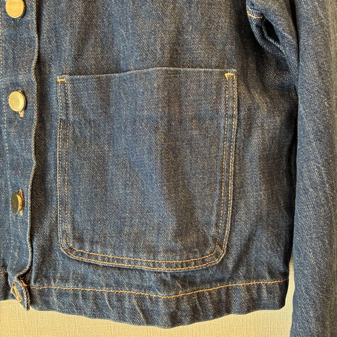 ZARA デニムジャケット ZWコレクション新品　Gジャン　ノーカラー ZARA デニムジャケット ZWコレクション新品 Gジャン ノーカラー