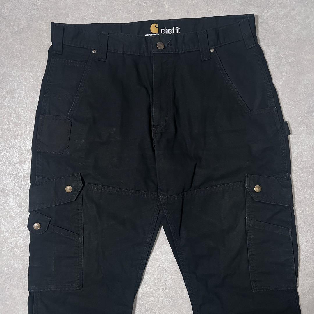 Carhartt カーハート ダブルニーカーゴパンツワークパンツ ブラックW34