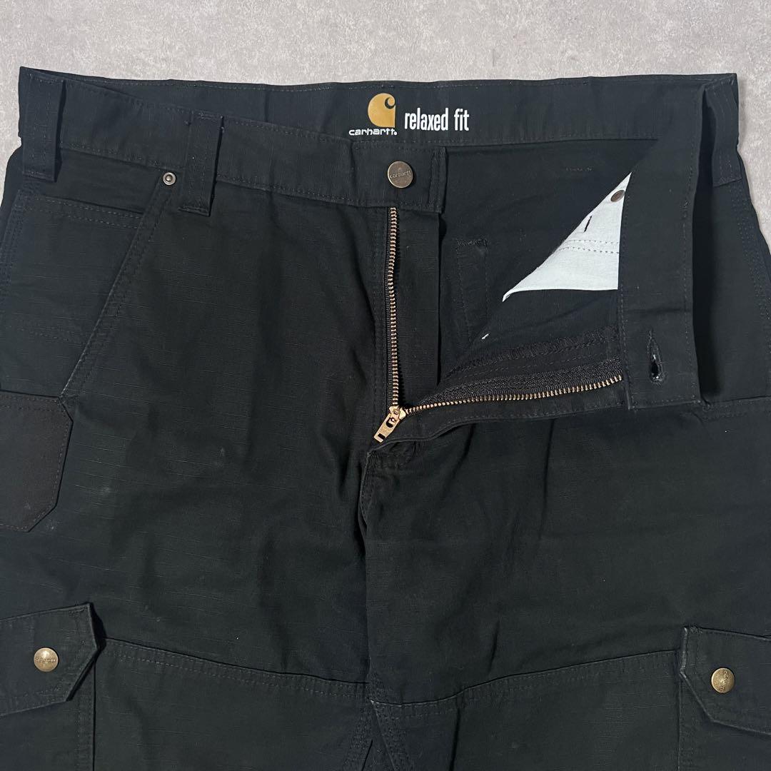 Carhartt カーハート ダブルニーカーゴパンツワークパンツ ブラックW34