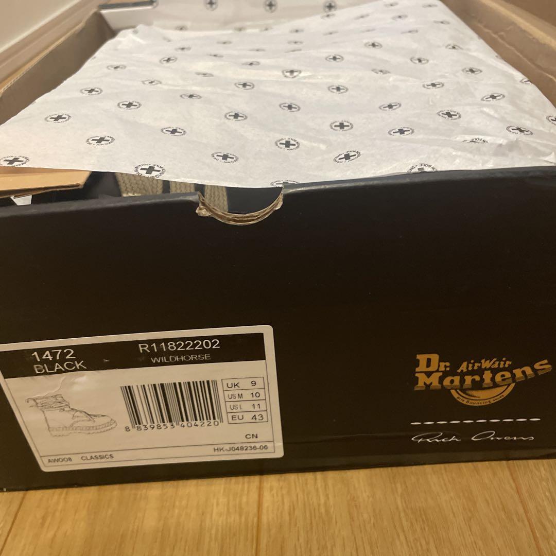 Rickowens Dr.Martens ハイカットブーツ サイドファスナー Rickowens Dr.Martens ハイカットブーツ サイドファスナー