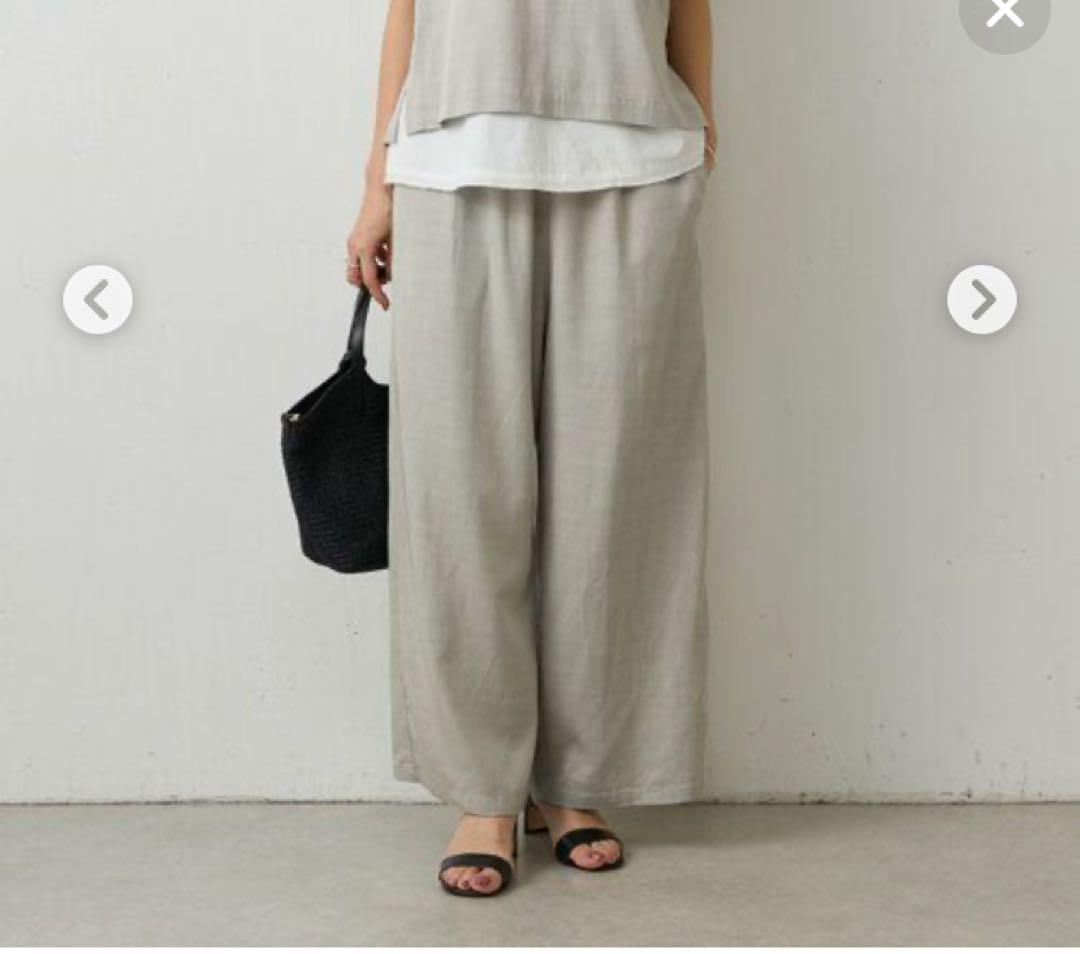 ビアズリー マルチウエストリブパンツ　新品タグ付