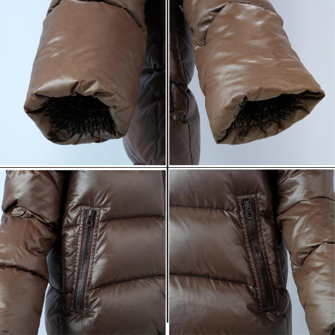 デュベティカ KAPPA フォックスファ ーフード　ロング ダウンコート 茶