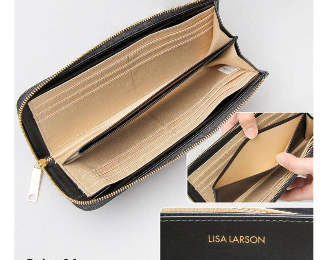 最終】LISA LARSON(リサラーソン) LTLM-06ファスナーL字長財布