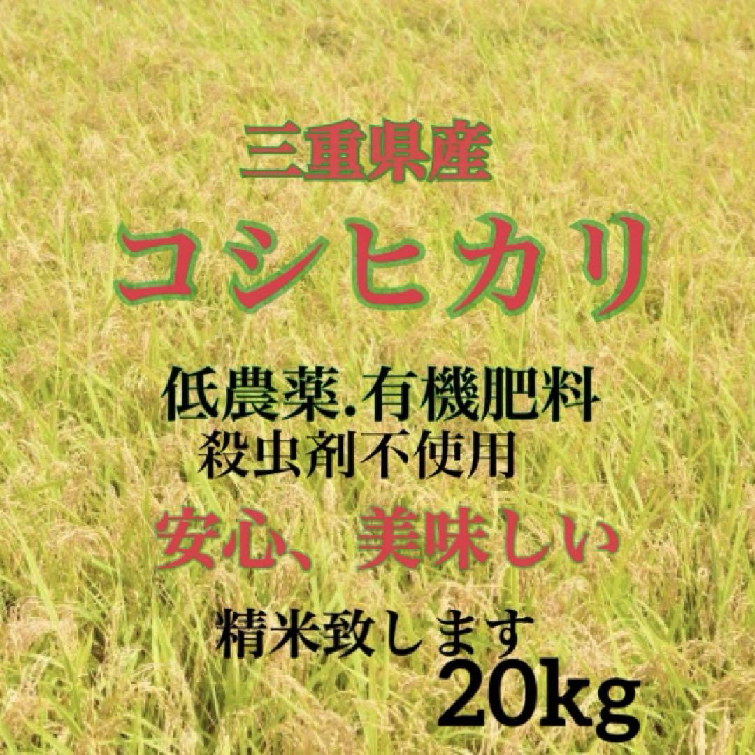 三重県産コシヒカリ　20kg 精米出来ます