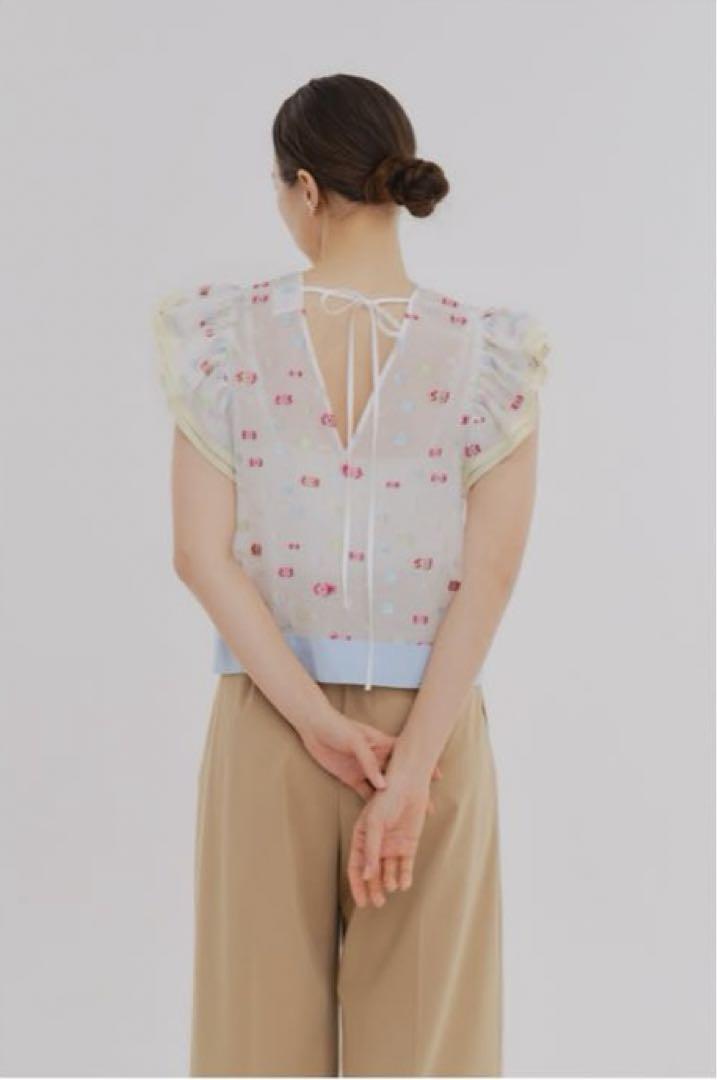 新品未使用♡shirocon ヨリ yori ラメキャンディカラーブラウス 38