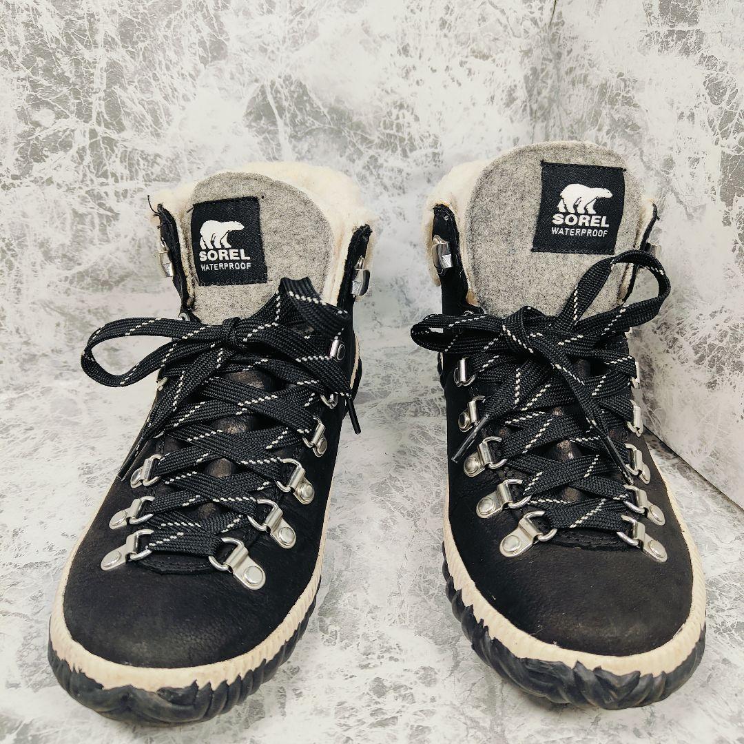 SOREL（24）ボア　スノーブーツ　黒 NL3404 ショートブーツ