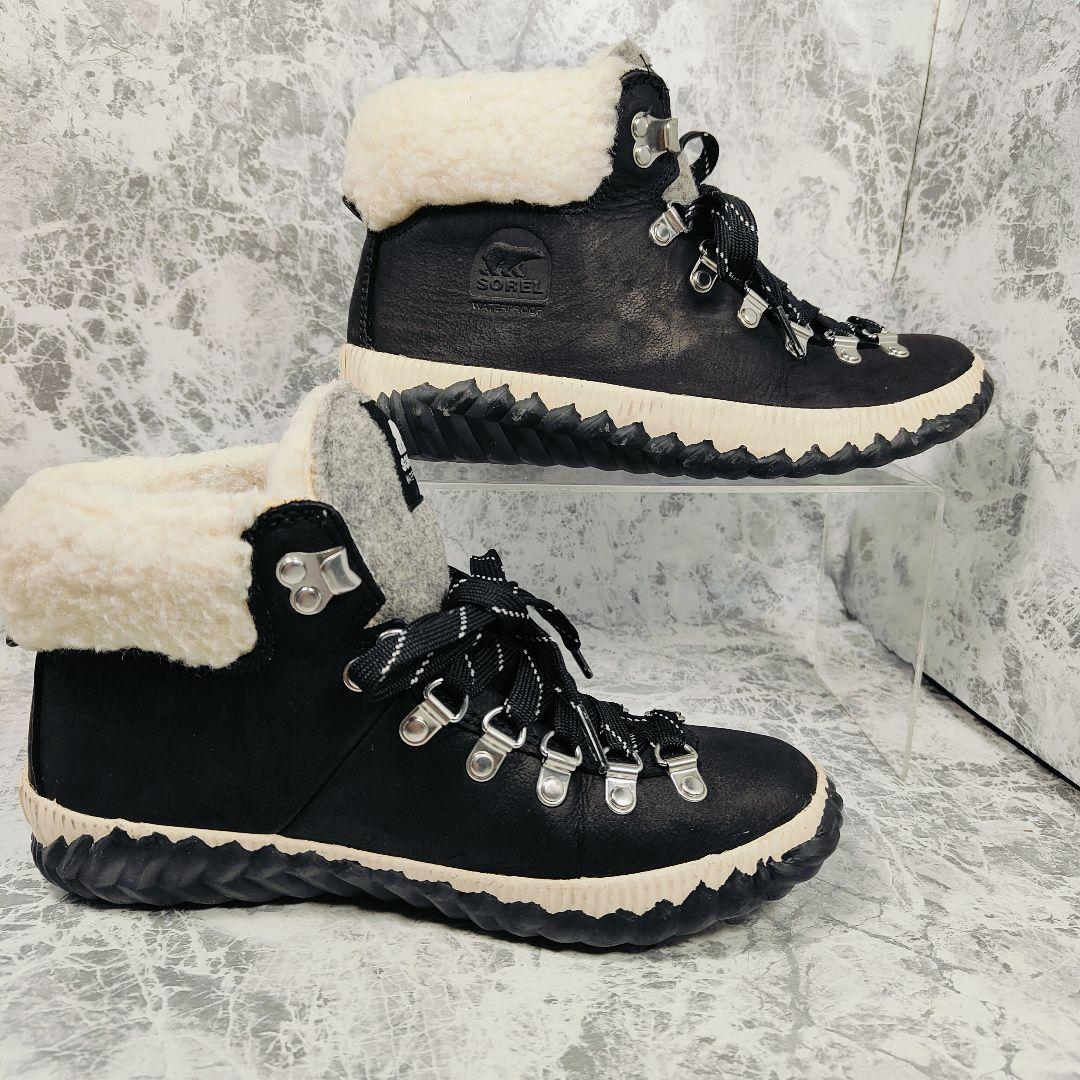 SOREL（24）ボア　スノーブーツ　黒 NL3404 ショートブーツ