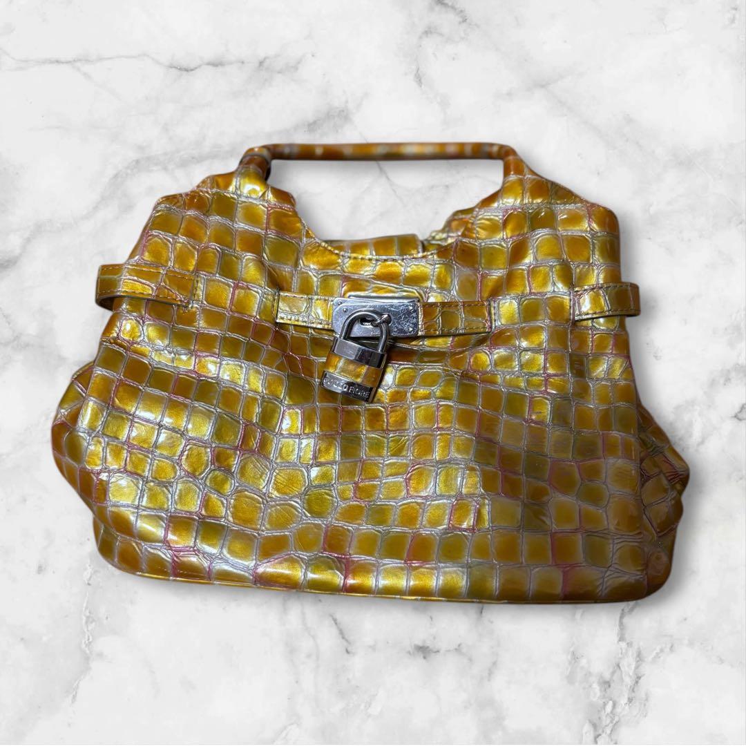 コッコフィオーレ　クロコダイル風 ハンドバッグ