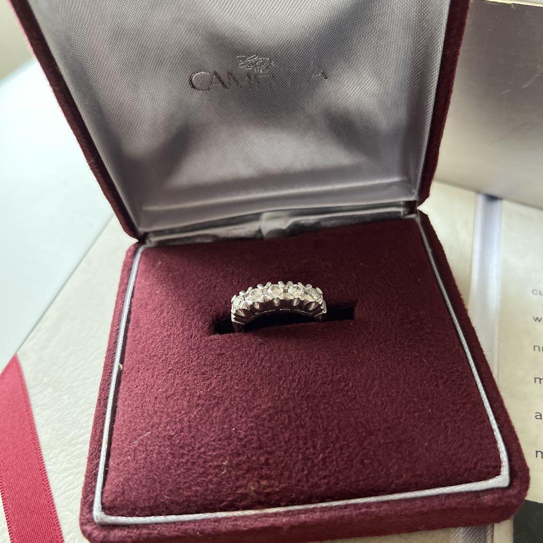 プラチナ　ダイヤモンド0.52ct　リング　8号　美品