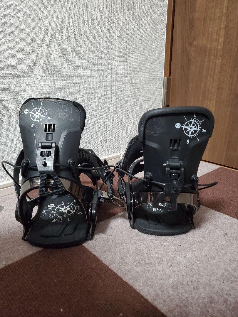 スノーボードビンディング ブラック