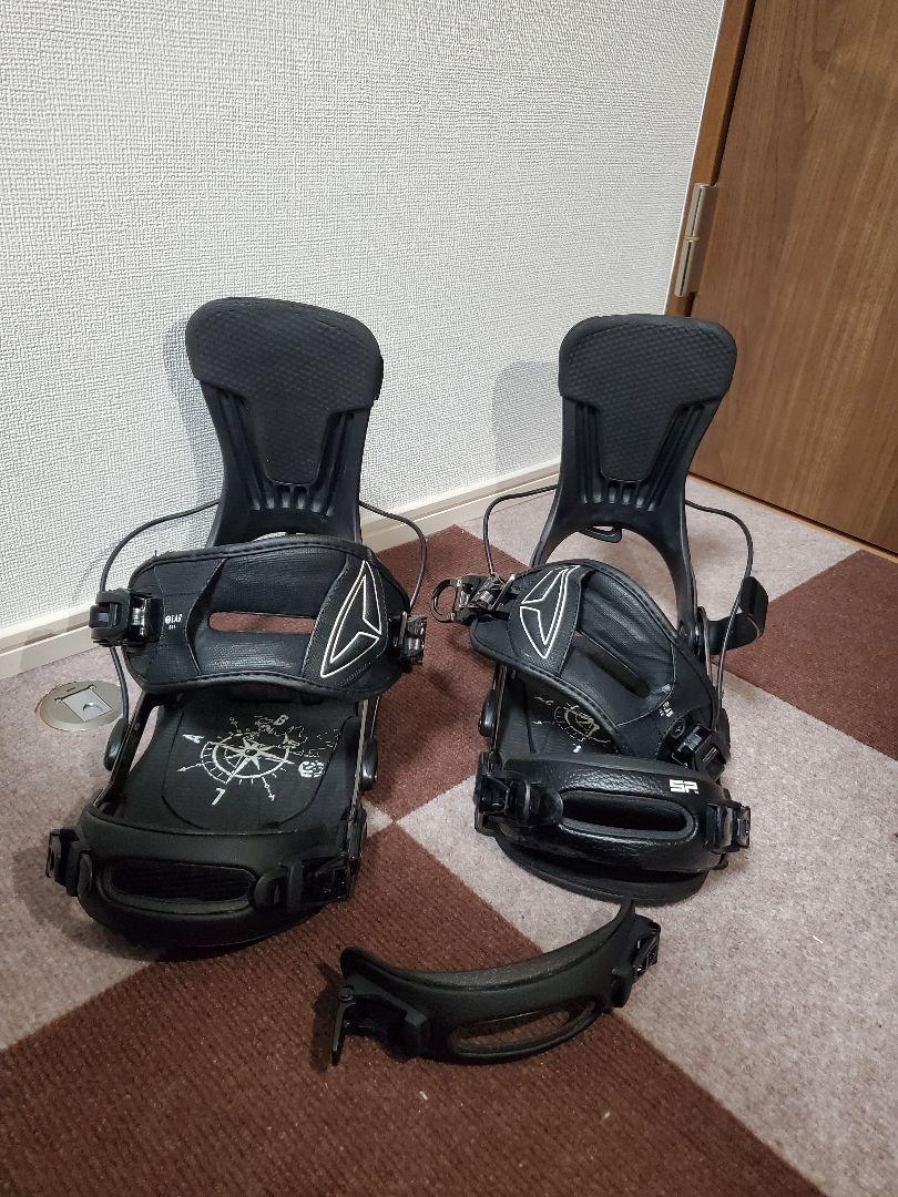 スノーボードビンディング ブラック