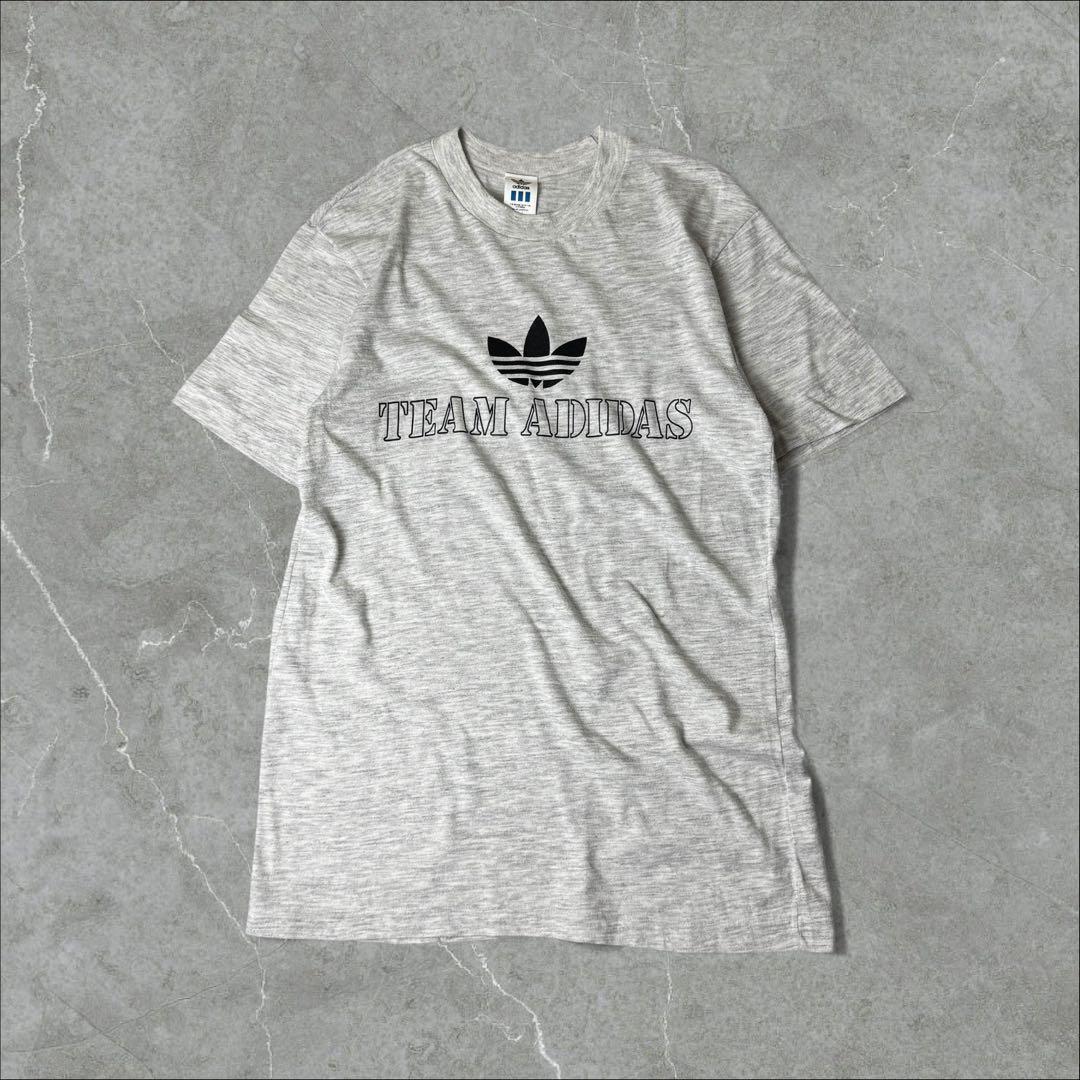 90s アディダス ヴィンテージTシャツ トレフォイル シングルステッチ 90s adidas アディダス シングルステッチ トレフォイルロゴ T