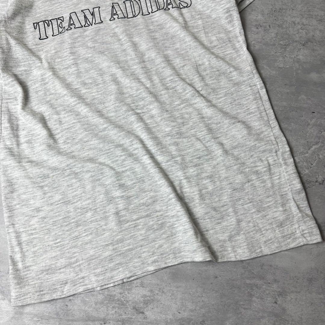 90s　アディダス　ヴィンテージTシャツ　トレフォイル　シングルステッチ 90's adidas アディダス トレフォイル 両面プリント シングル