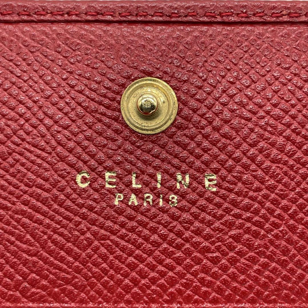 正規品CELINE セリーヌ　コンパクトキルティングウォレット・レザー折財 未使用】 CELINE セリーヌ コンパクトウォレット 折り財布