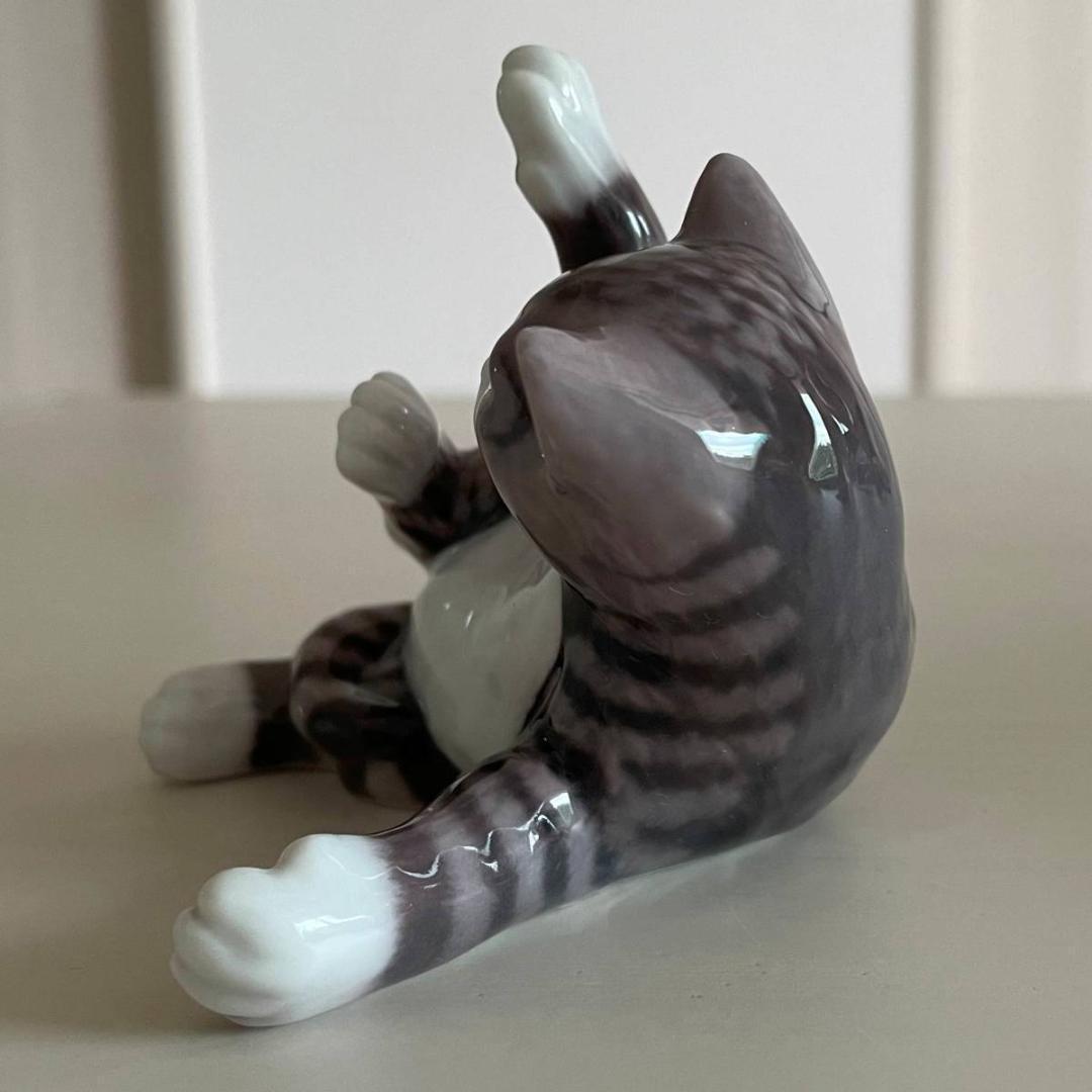 L19】ロイヤルコペンハーゲン 猫 フィギュリン デンマーク製