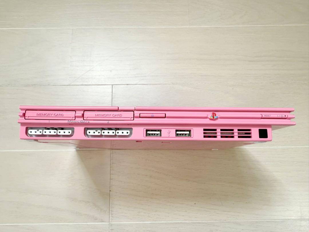 ‪☆美品‪☆PS2 ピンク 本体周辺機器セット 箱付き